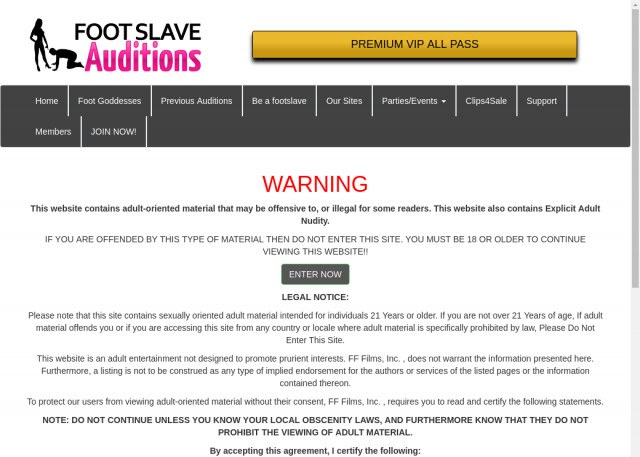 foot slave auditions