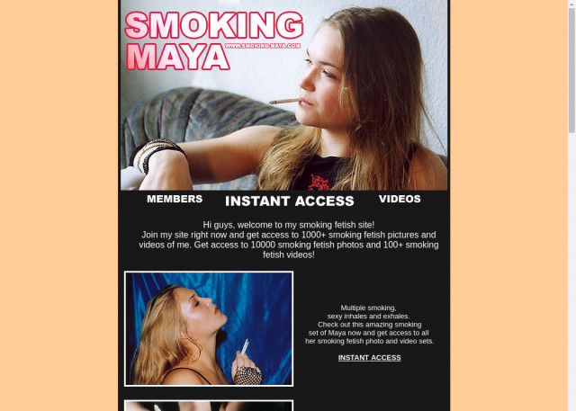 smoking maya