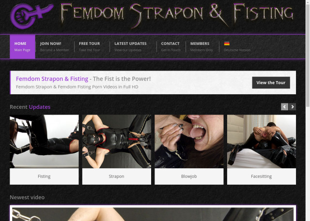femdom strapon fisting