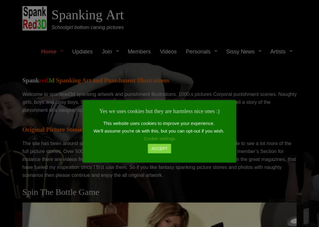 spank red 3 d